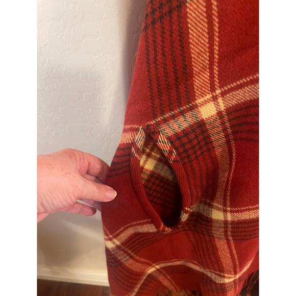 Madewell plaid wrap shawl New with tags - Picture 2 of 13